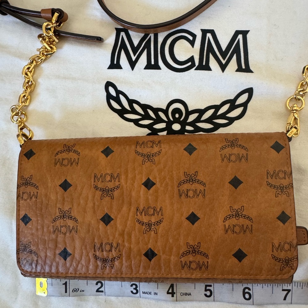 Authentic Mcm Monogram Chain Wallet - image 5